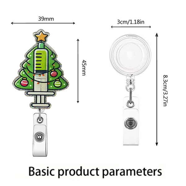 Wholesale Acrylic Christmas Cartoon Badge Clip Christmas Tree Clip