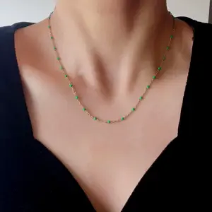 A2 Green / Titanium Steel Furnace Vacuum Plating 18K Gold