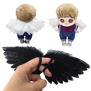 Wholesale Accessories Little Angel Wings 15-20cm Cotton Doll Six-Point Baby Feather Small