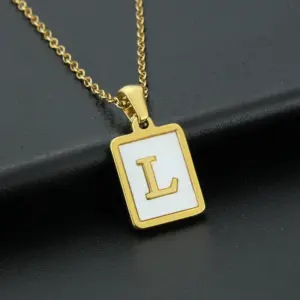 Square White Shell L