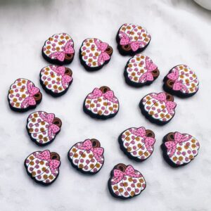 Wholesale 10pcs/pack Small floral pumpkin silicone beads DIY silicone beads