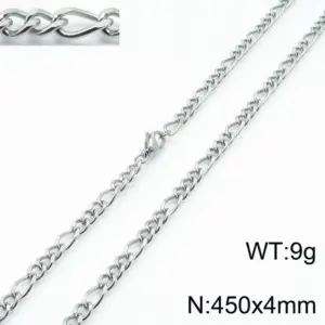 Steel Color 450 * 4mm = Necklace KN197271-Z