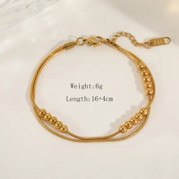 PVD Coated 18K Gold Plated Real Solid Color 304 Stainless Steel IG Style Simple Waterproof Non Tarnish Plating Layered Necklaces