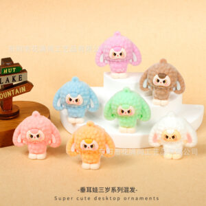 Elephant keychain baby three years old-10 colors / All are shipped by default - select the color and contact customer service