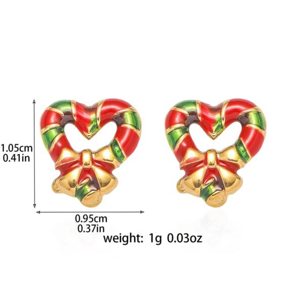 Wholesale Earrings for Stainless Steel Christmas Earrings Niche Elegant Bell Earrings