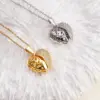 Wholesale Jewelry Glam Sexy Heart Shape 304 Stainless Steel Copper Pendant Necklace