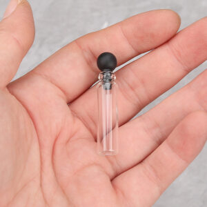 1ml; (black ball stopper); glass