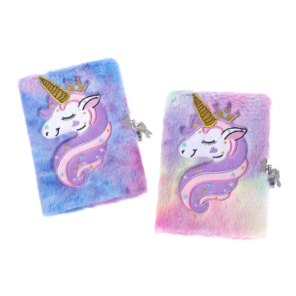 Wholesale Children's Diary with Lock Cartoon Unicorn A5 Notebook