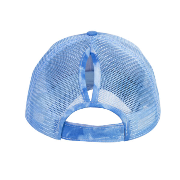 Wholesale 2021 Acid Wash Ponytail Baseball Cap for Women, Summer, Spring, Autumn Outdoor Sun Protection Cap, Solid Color Duckbill Cap, Customizable