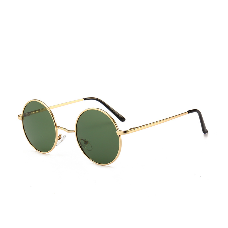 Wholesale Round wedding groomsman gro photo vintage sunglasses spring legs men's small frame sunglasses women's tide