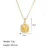 Wholesale Titanium Steel Copper Plating Heart Shape Flower Bow Knot Pendant Necklace