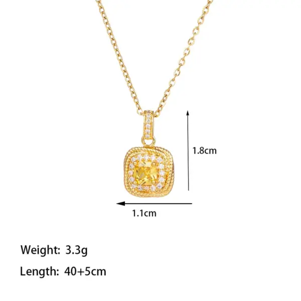 Wholesale Titanium Steel Copper Plating Heart Shape Flower Bow Knot Pendant Necklace