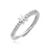 Wholesale Copper 18K Gold Plated IG Style Hip-Hop Simple Style Plating Inlay Constellation Zircon Adjustable Ring
