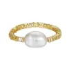 1 Piece 925 Sterling Silver Baroque Pearl Handmade Small Silver Block 14K Gold Plated Rhodium Plated Broken Silver Bracelets