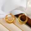 Wholesale 1 Pair Basic Simple Style Irregular Geometric Plating 304 Stainless Steel 18K Gold Plated Earrings