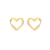 Wholesale PVD Coated 18K Gold Plated Pentagram Heart Shape Stainless Steel Commute Waterproof Non Tarnish Earrings