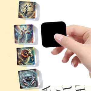 oly-09ae904d7ddfa3996f261080f451e3a5 Wholesale Cross-border labeling on behalf of the twelve constellations of acrylic refrigerator magnets Scorpio decorative Wen Chuang soft magnetic gel refrigerator magnets