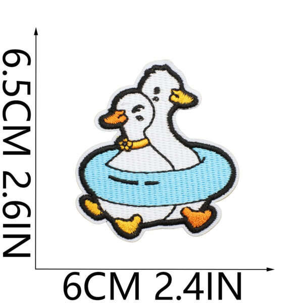 oly-09b1a549d53963ae832297370678f9af Wholesale Ironing Duck Embroidered Cloth Stickers Cartoon Embroidered Label Clothes Patch Stickers Bag Decoration Chilen's Clothes