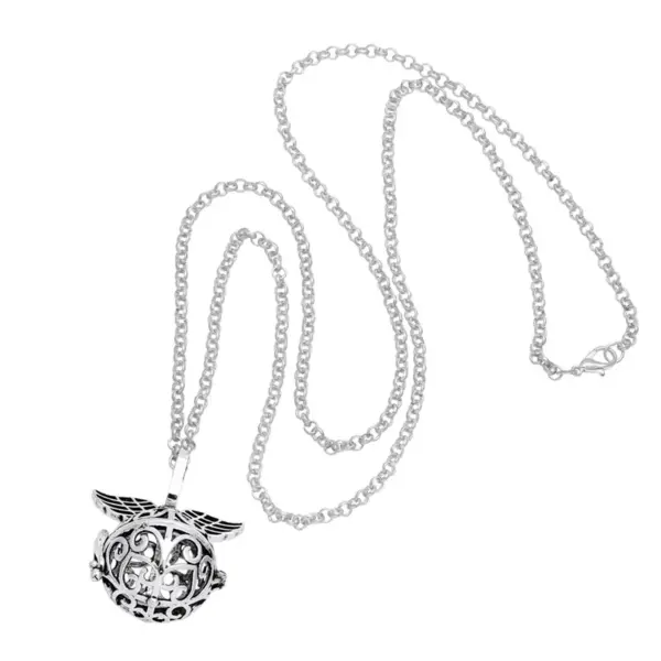 PVD Coated Real Gold Plated 18K Gold Angel Wings Wings Stainless Steel Copper Vintage Style Streetwear Waterproof Non Tarnish Stainless Steel Pendant Necklace