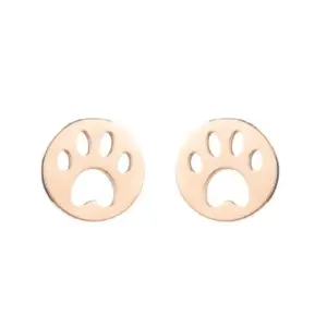438 round Footprints / Rose Gold