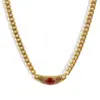 Wholesale Jewelry Elegant Retro Geometric 304 Stainless Steel Plating Pendant Necklace