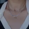 Wholesale Simple Style Geometric Titanium Steel Plating 18k Gold Plated Necklace