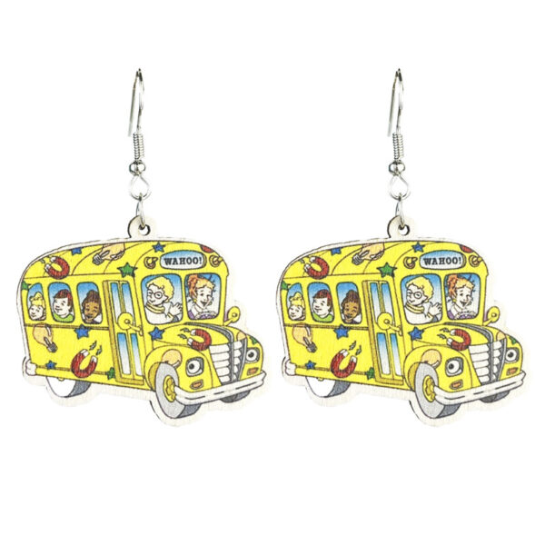 oly-09e46e4c2da937fdf59710965e79eb2c Wholesale Teacher earrings alphabet and number teaching wooden earrings