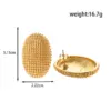 Wholesale PVD Coated 16K Gold Plated Geometric 304 Stainless Steel Modern Style Simple Style Waterproof Non Tarnish