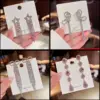 Wholesale Fashion Flower Butterfly Bow Knot Copper Inlay Artificial Pearls Zircon Drop Earrings 1 Pair