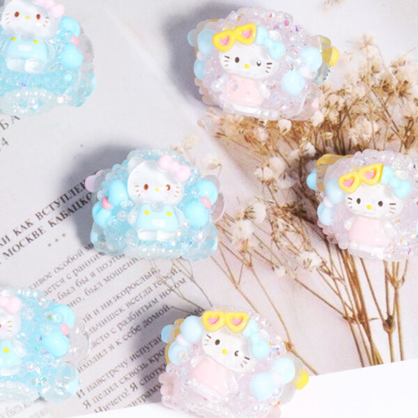 oly-09ff6716e2ed21e116baecf75a6092a4 Wholesale cute soft y straight hole loose beads beaded DIY mobile phone key chain necklace bag chain aessories