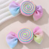 oly-0a06c4379bac8a57d4c321ea8e8133e5 Wholesale Candy Flower Headwear Duckbill Clip Back of Head Bow