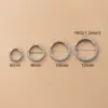 1 Piece Nose Rings & Studs Fashion Round Pure Titanium Inlay Zircon Nose Pin