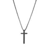 PVD Coated Gold Plated Cross 201 Stainless Steel Fashion Pendant Necklace