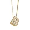 Copper 18K Gold Plated Modern Style Simple Style Plating Inlay Letter Zircon Pendant Necklace