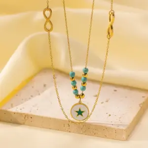 H1118【XINGX Golden Balls Lvzhu Necklace Gold】