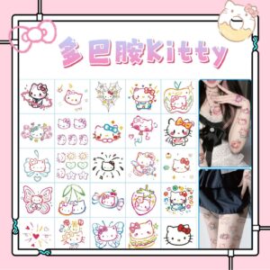 Wholesale Creative dopamine kitty cat color tattoo waterproof girl lasting simulation cartoon cute fashion washable