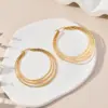 Wholesale Real Gold Plated Heart Shape 304 Stainless Steel Elegant Glam Shiny Waterproof Non Tarnish Earrings