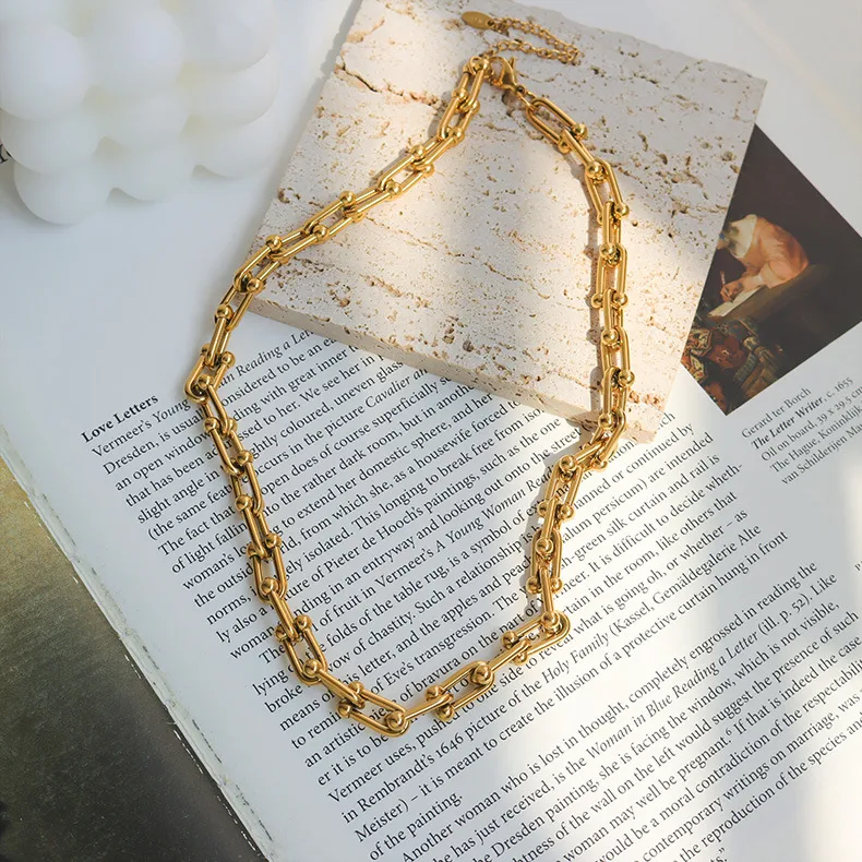 Wholesale PVD Coated 18K Gold Plated 18K Gold 304 Stainless Steel Fashion