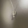 Wholesale Vintage Ancient Sier candlestick Necklace sier Candlestick Long sweater chain Cole necklace