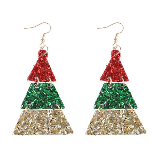 Wholesale Christmas Sequins Earrings Gift Box