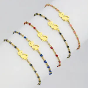 Wholesale Water Plating 18K Gold Plated Animal 201 Stainless Steel 304 Stainless Steel Fashion 304 Stainless Steel Bracelets