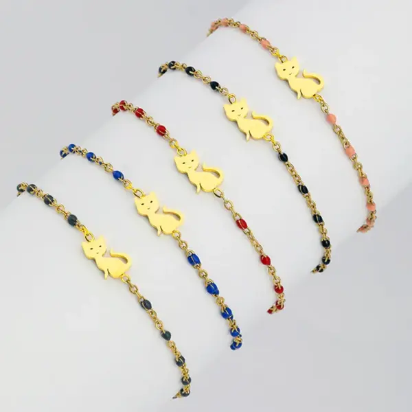 Wholesale Water Plating 18K Gold Plated Animal 201 Stainless Steel 304 Stainless Steel Fashion 304 Stainless Steel Bracelets