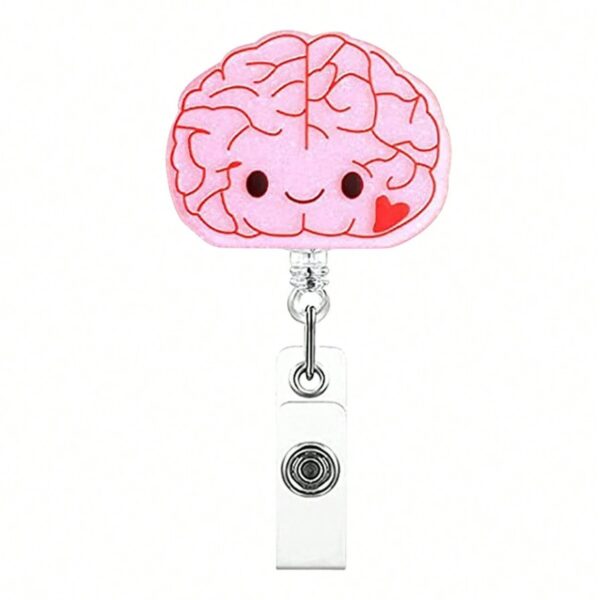 oly-0a412745d598b139ee5dbfa36d6f1102 Wholesale Acrylic Uterus Love Clothes Needle Mask Easy Pull Buckle Easy Pull Doctor Nurse Retractable Badge Reel