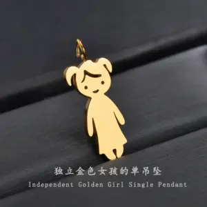 Girl (Small Size Single Pendant) / Gold