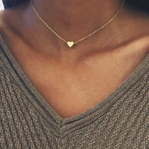 Wholesale St.Delan Fashion Love Necklace Women's Stainless Steel Short Clavicle Chain Necklace Wholesale Aliexpress Jewelry
