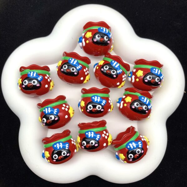 Wholesale Red lucky bag bead