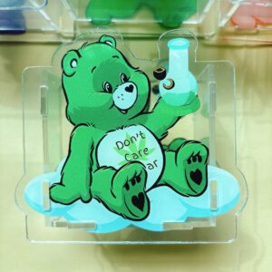 B232-dirty talk rainbow bear pen holder