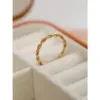 Wholesale Simple Style Solid Color Stainless Steel Plating Gold Plated Rings