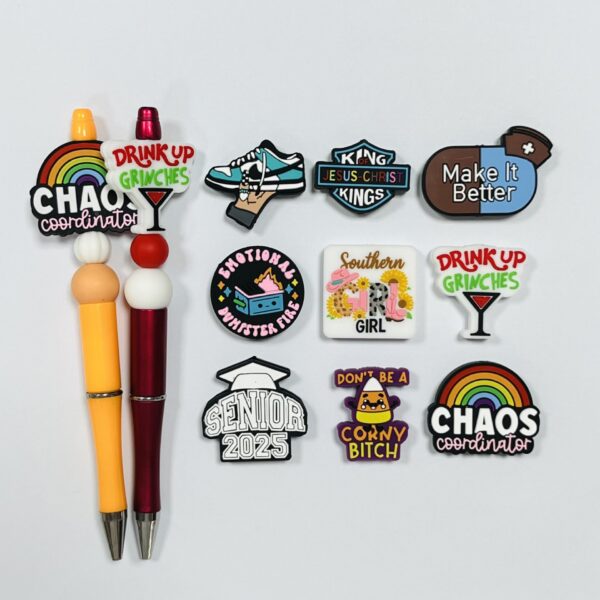 Wholesale Silicone Cartoon DIY Letter Focus Beads