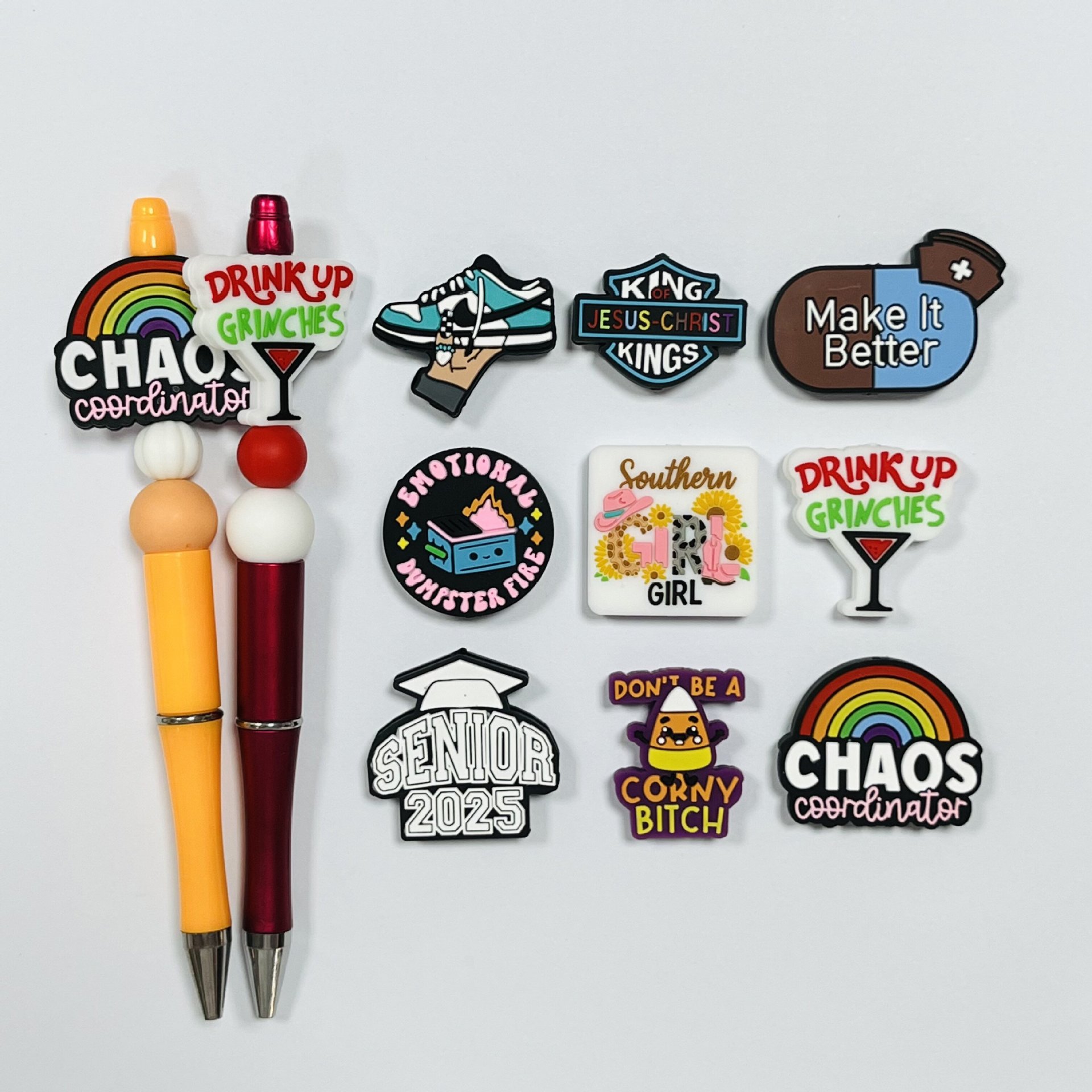 Wholesale Silicone Cartoon DIY Letter Focus Beads